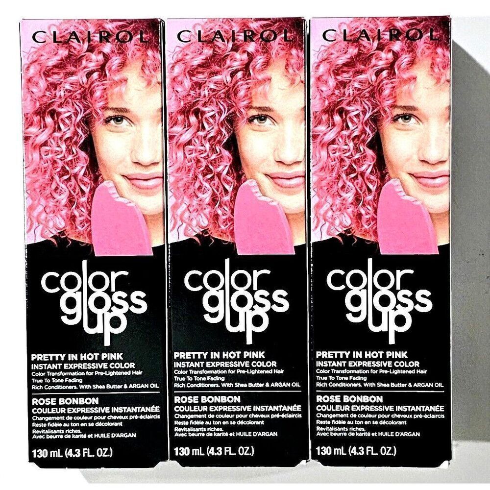 Clairol Color Gloss Up Pretty In Hot Pink Expressive Hair Color 15 washes ( 3 ct